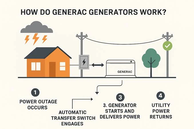 how does a generac generator work?